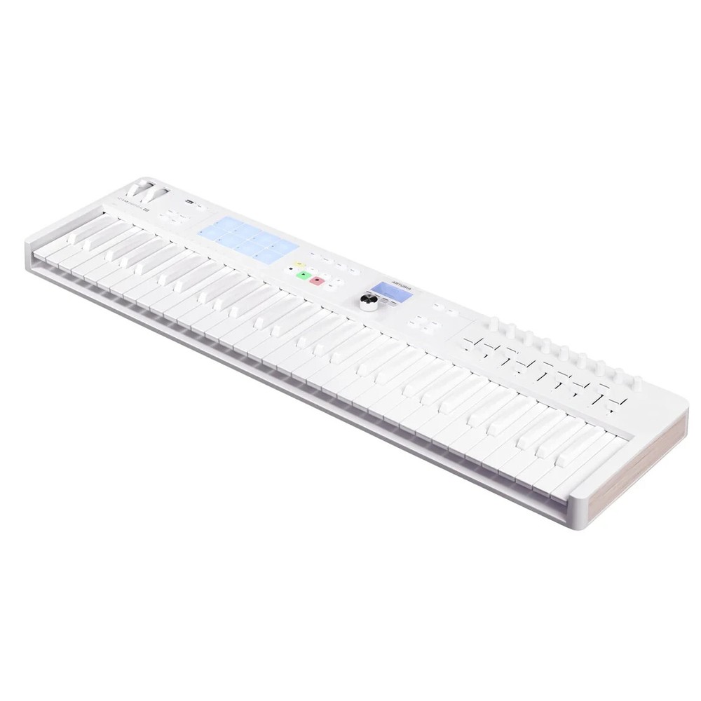 Arturia KeyLab Essential 61 mk3 61-Note MIDI Keyboard Controller, White