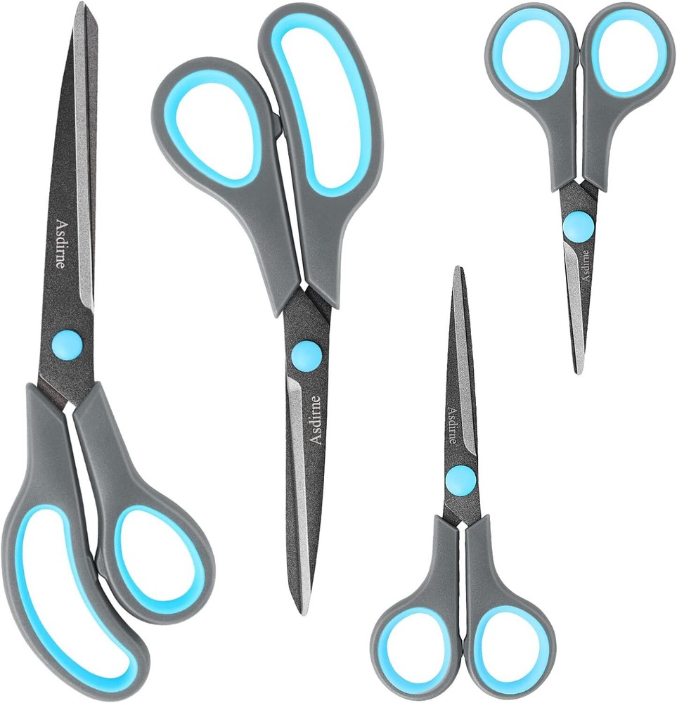 Asdirne Scissors, Teflon Coating All Purpose Coated