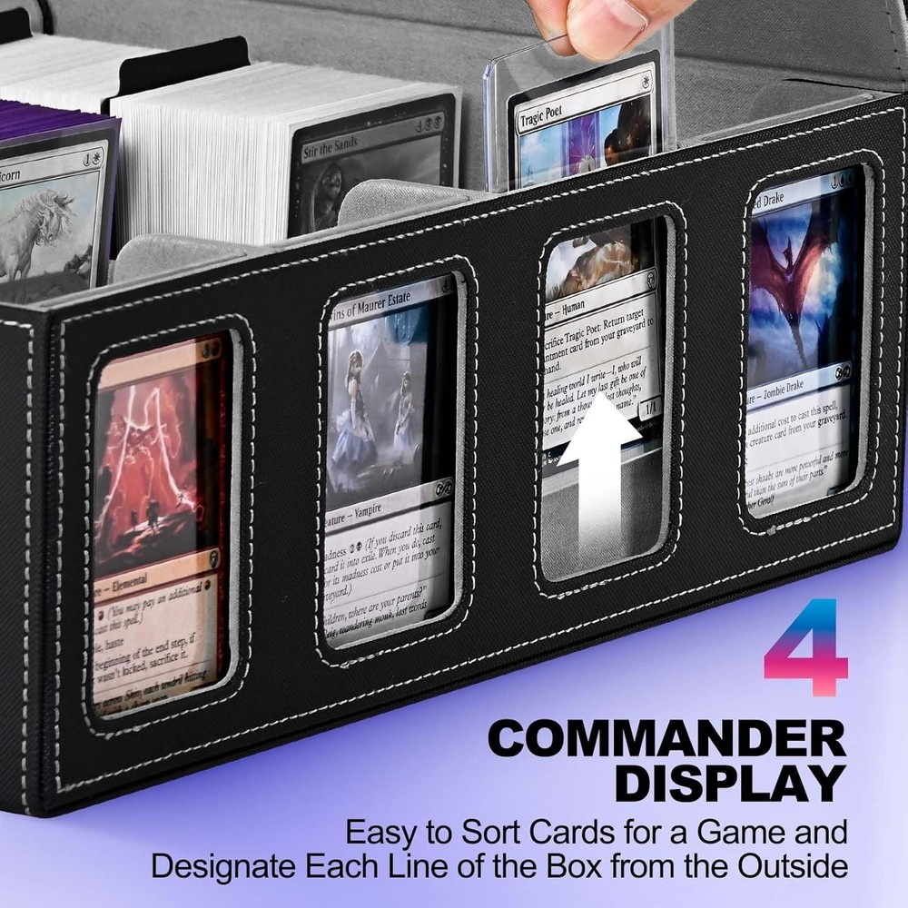 Modern Commander Deck Box with Removable Cover