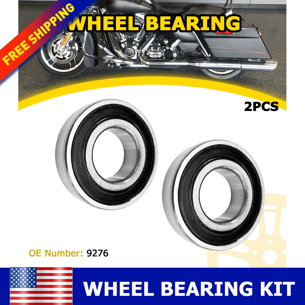 For Harley Street Glide Road Glide Road King 1" Axle Sealed Wheel Bearings 9276