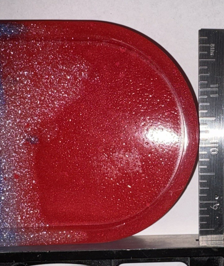 Blue/Red Epoxy Resin Soapdish Laundry Soapdish