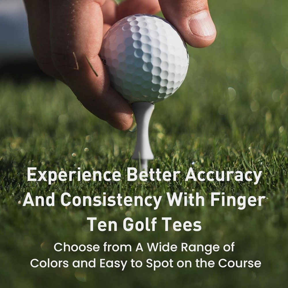 Step Down Plastic Golf Tees 50 Pack Unbreakable Reusable Height Control