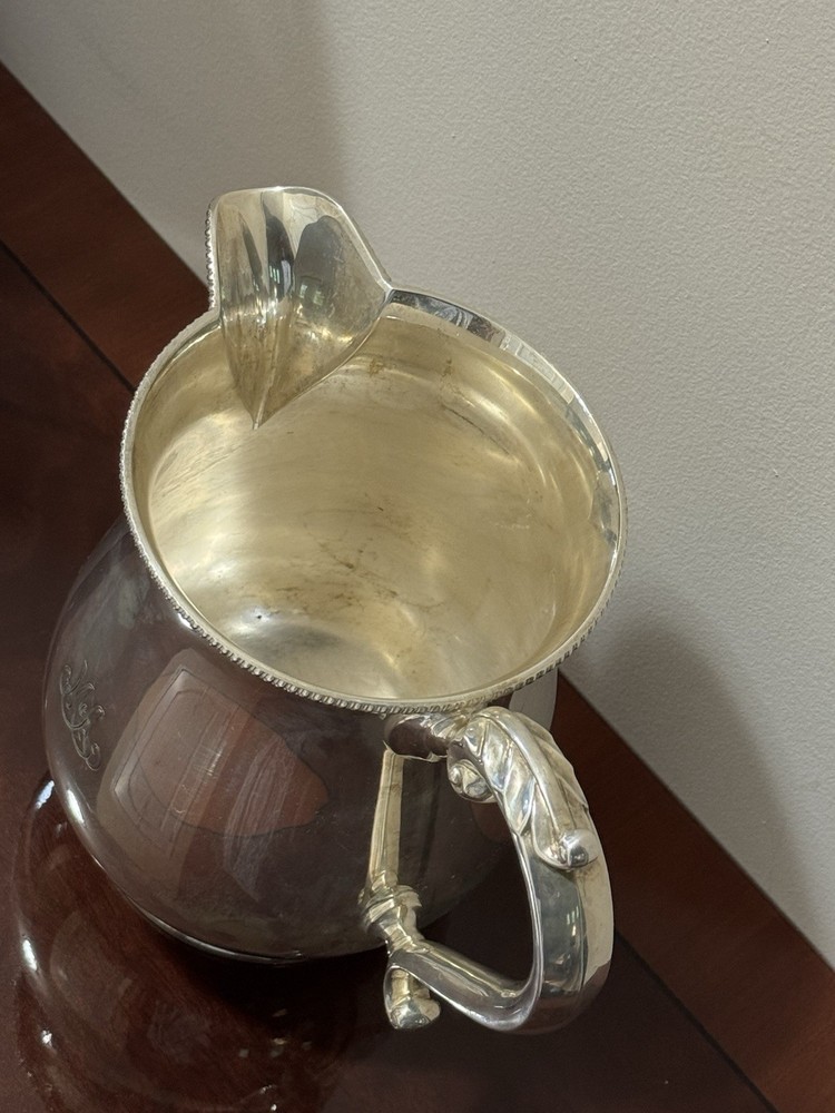 TIFFANY & CO England Silver Plated Water Pitcher Monogram McA