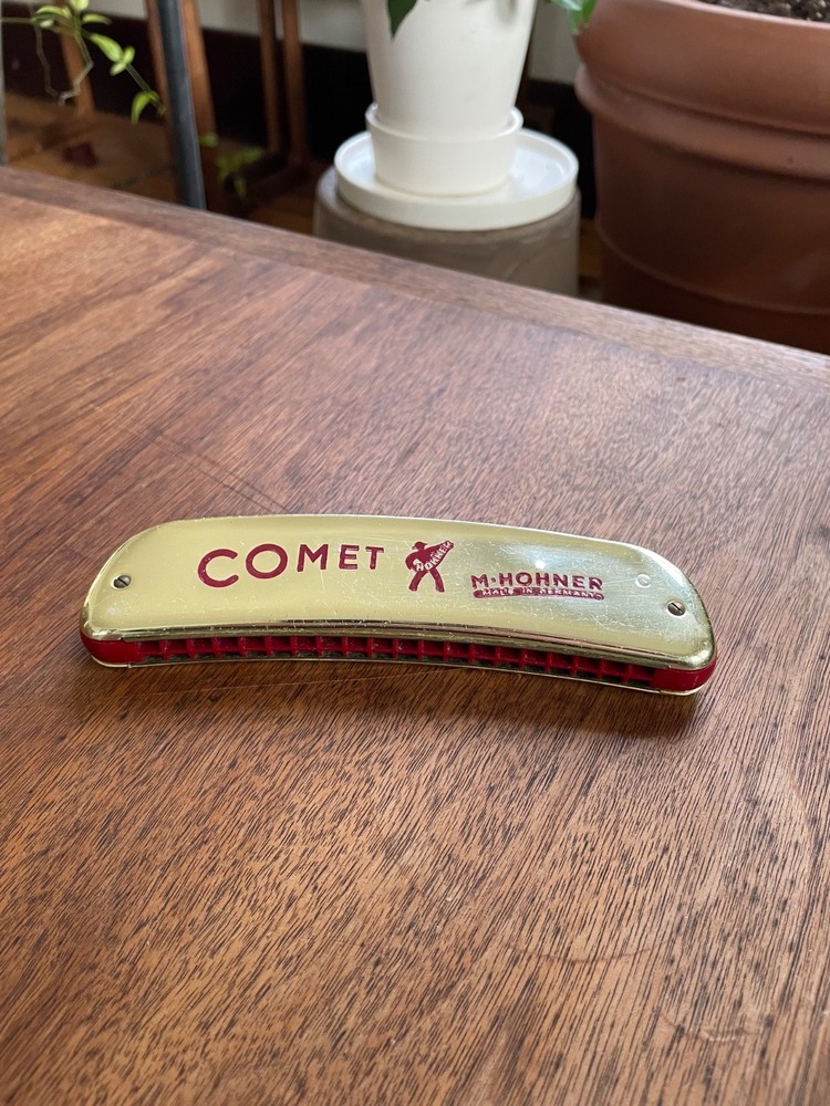 Vintage Hohner Comet Harmonica, Nice Condition