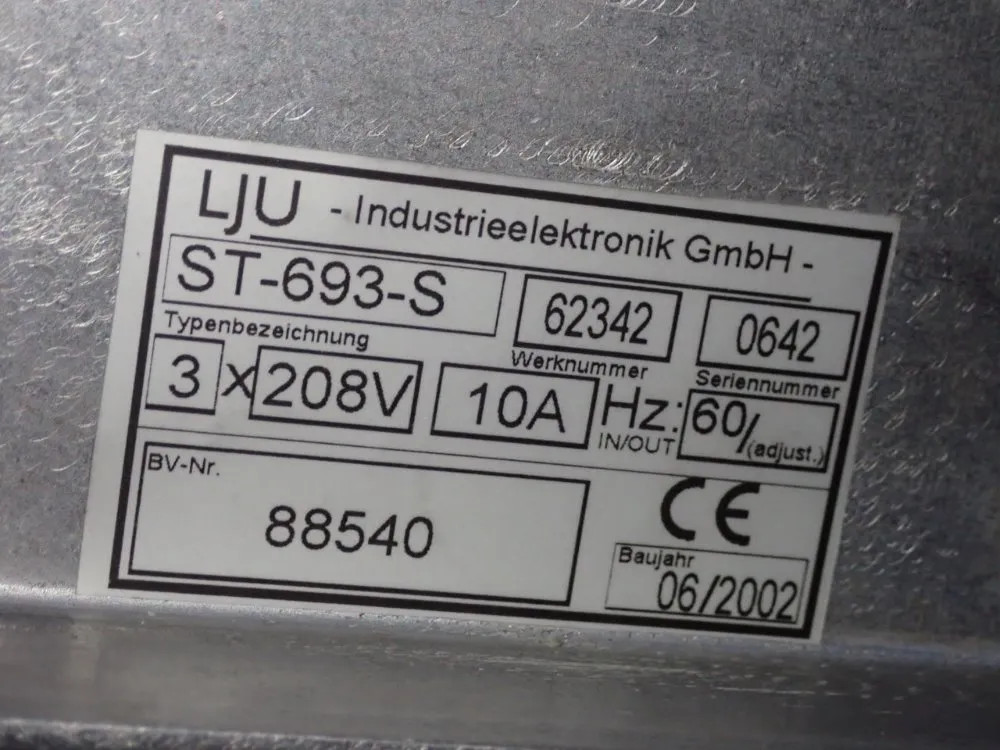LJU ST-693-S CONTROLLER 02180502292
