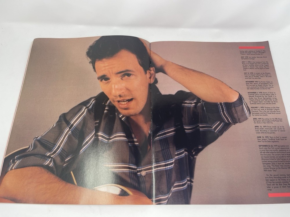 BRUCE SPRINGSTEEN “ BORN IN THE U.S.A. TOUR “ PROGRAM