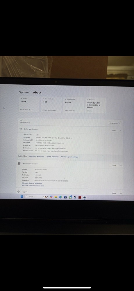 MSI GAMING LAPTOP