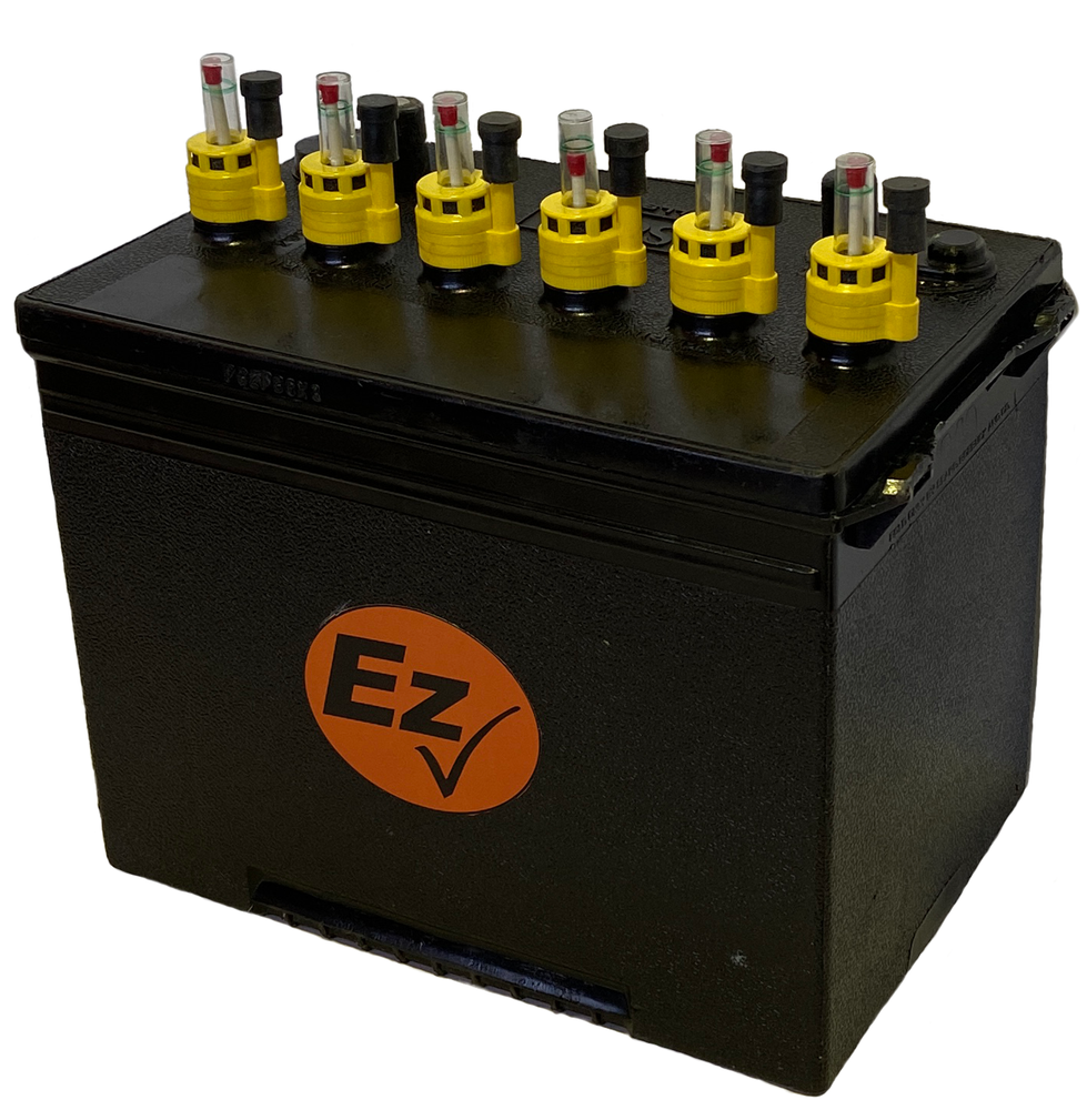 Battery Watering System Caps with Water Level Monitors