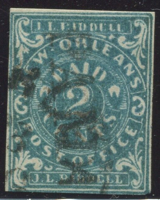 62X1 Confederate States New Orleans Provisional Used Stamp BX4698
