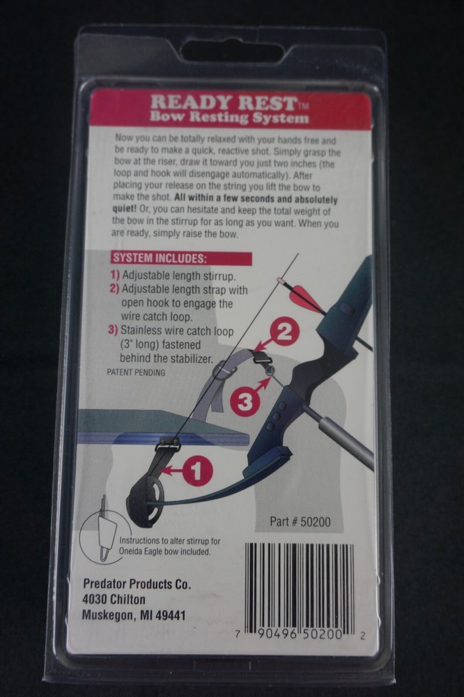 Predator Products Ready Rest Bow Resting System 50200 NEW