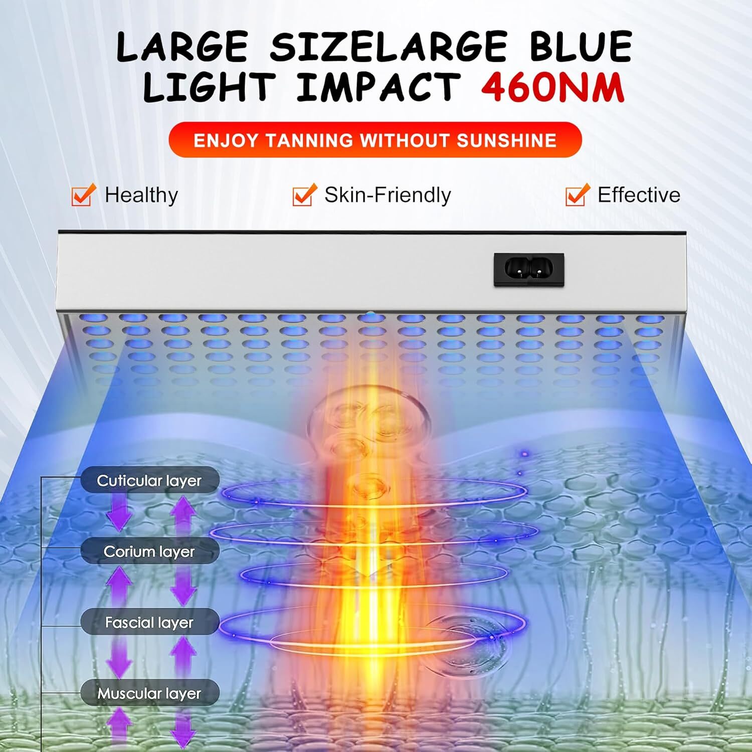 UV Facial Tanning Lamp Solarium Panel Sun Lamp Tanning Lamp Thearpy Light Skin