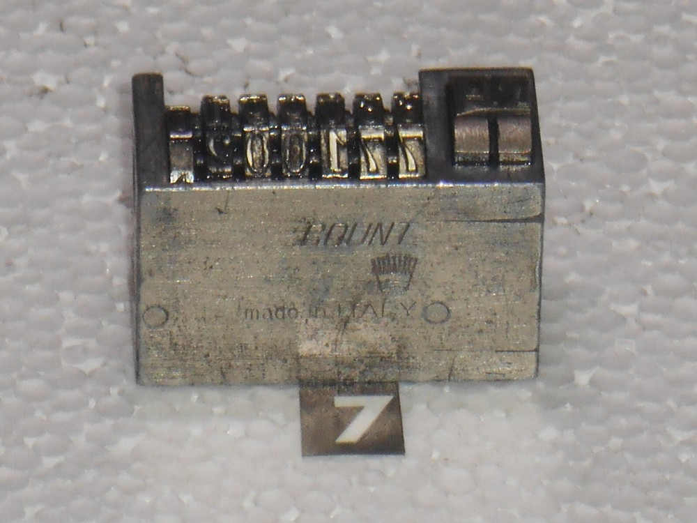 COUNT | letterpress numbering machine | 7