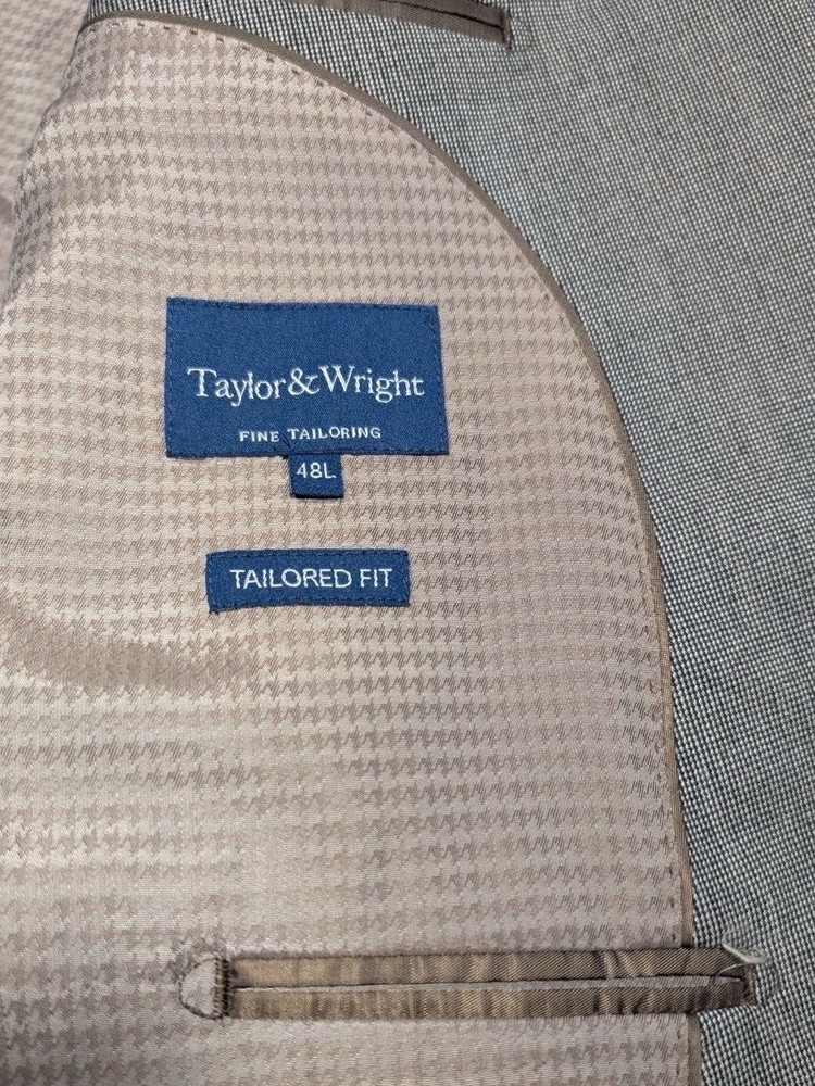 Taylor&Wright Fine Tailoring Suit Jacket In Size 48L