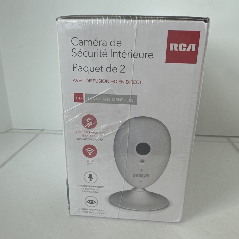 RCA Indoor Security Camera 2 Pack Model HSWIFIX1A2PK