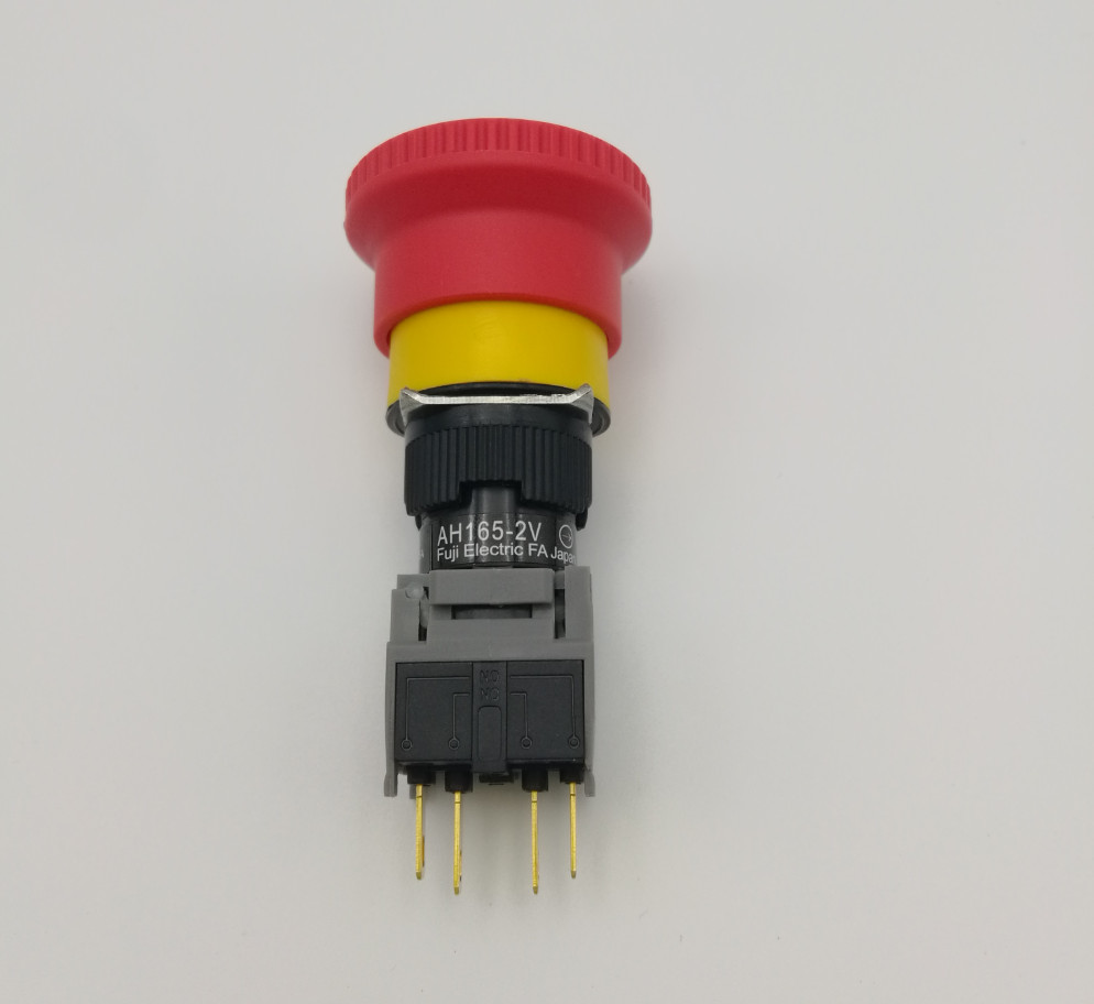 1PC New Fuji Emergency stop button switch AH165-2V