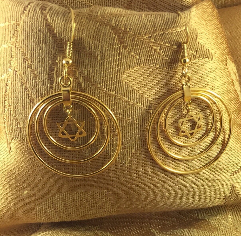 Gold Plated Earrings Handmade