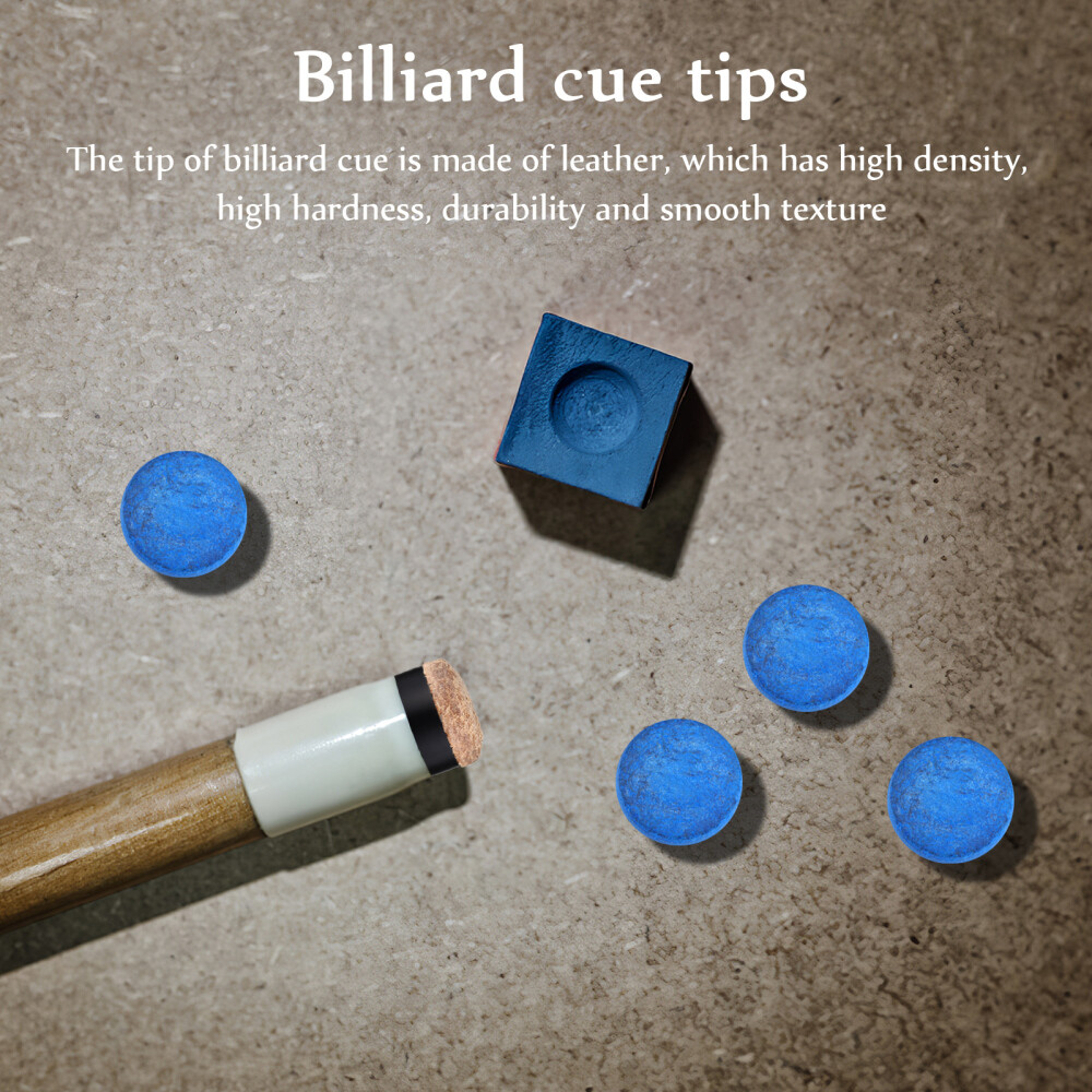 40 Pcs Snooker Pool Cue Tip Tool Skin Billiard Tips Replacement