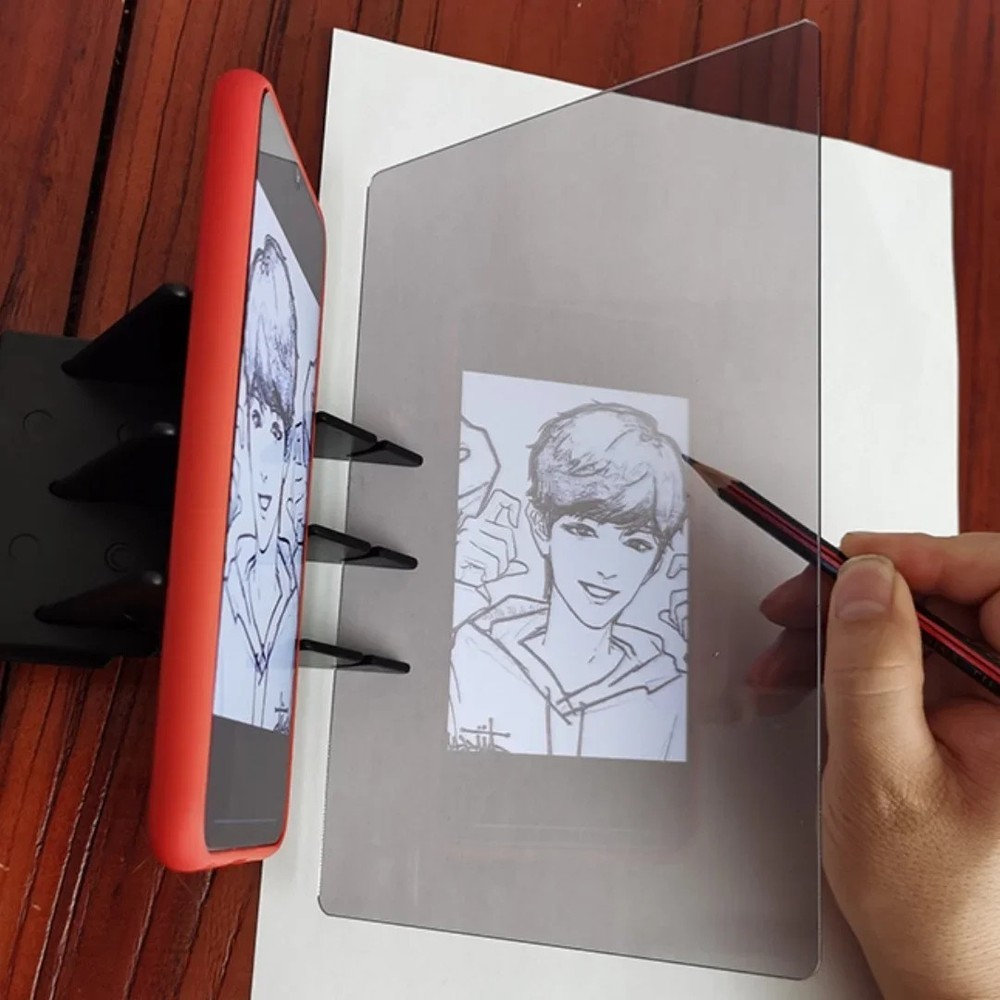 Portable Optical Drawing Tracing Board Image Projector Copy Pad Art Tool