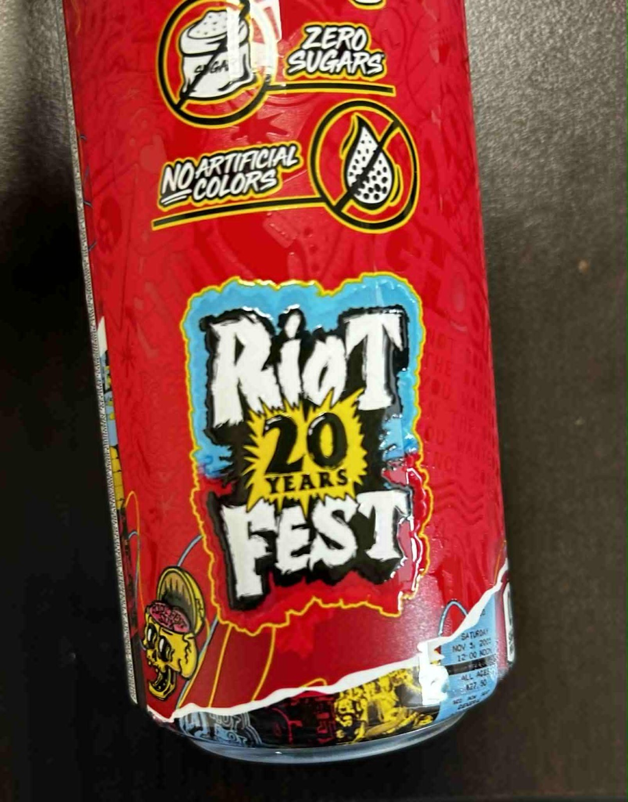 RARE Riot Fest 2025 Ghost Energy Cherry Limeade Unopened Full Can FREE SHIPPING!