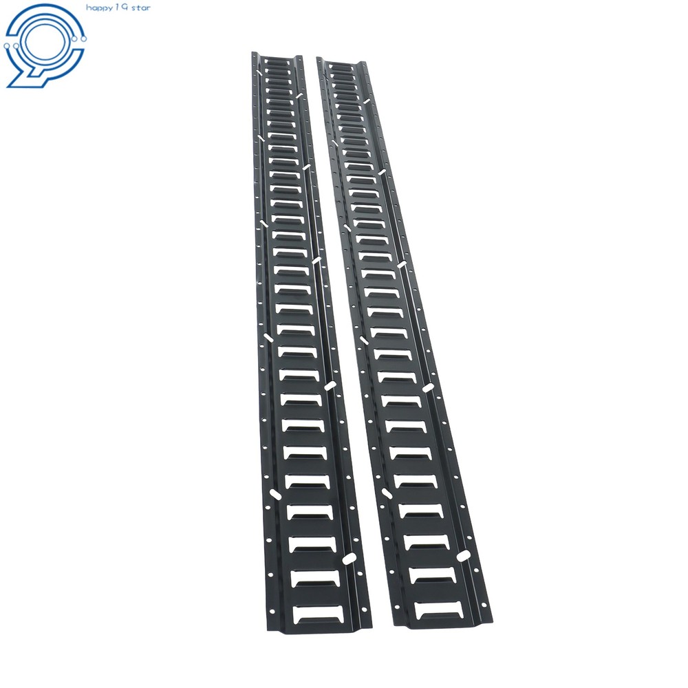 E Track Tie Down Rail Kit  2Pack 5' E Track Rails for Garages Vans Trailers