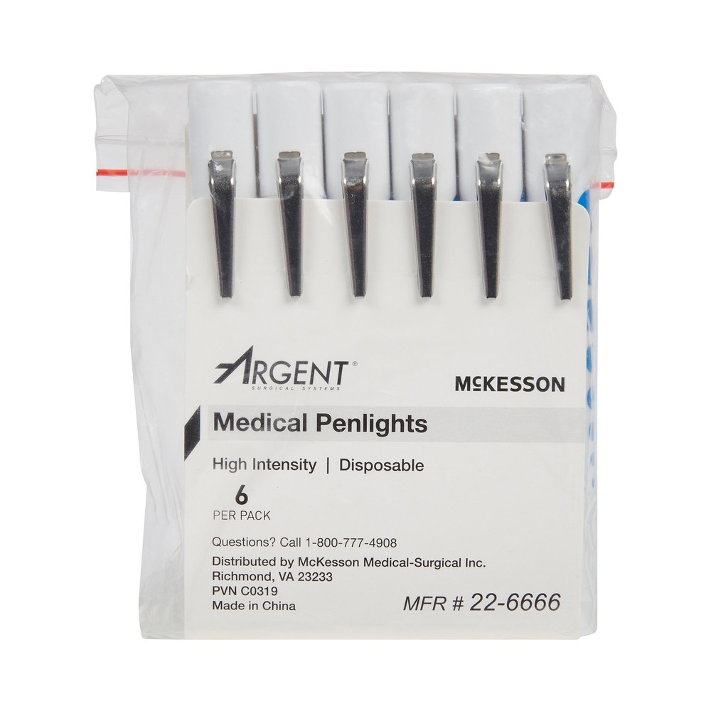 McKesson Disposable Penlight 22-6666 6 per Pack