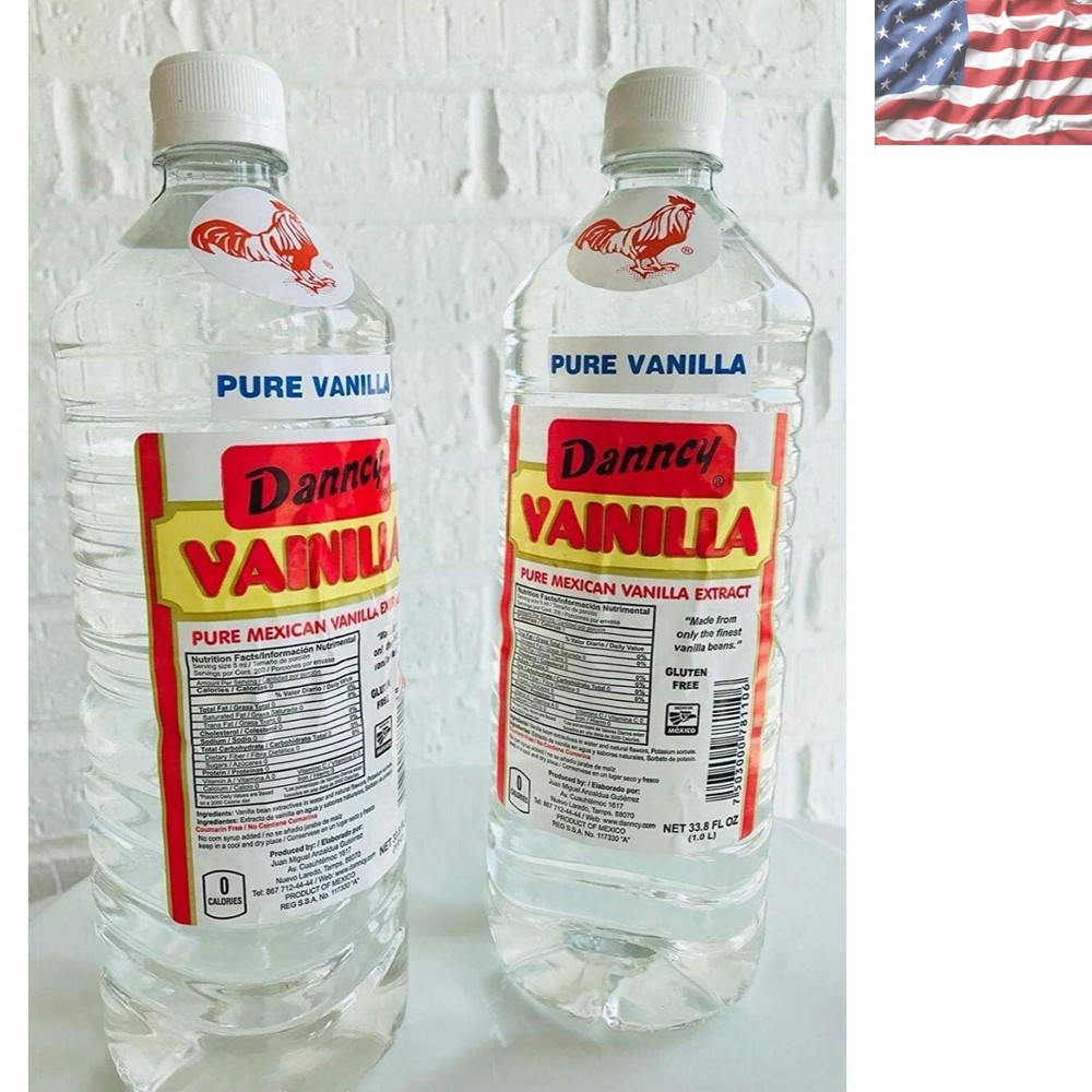 Authentic Mexican Vanilla Extract - 33oz 2 Pack - Sweet, Strong Flavor