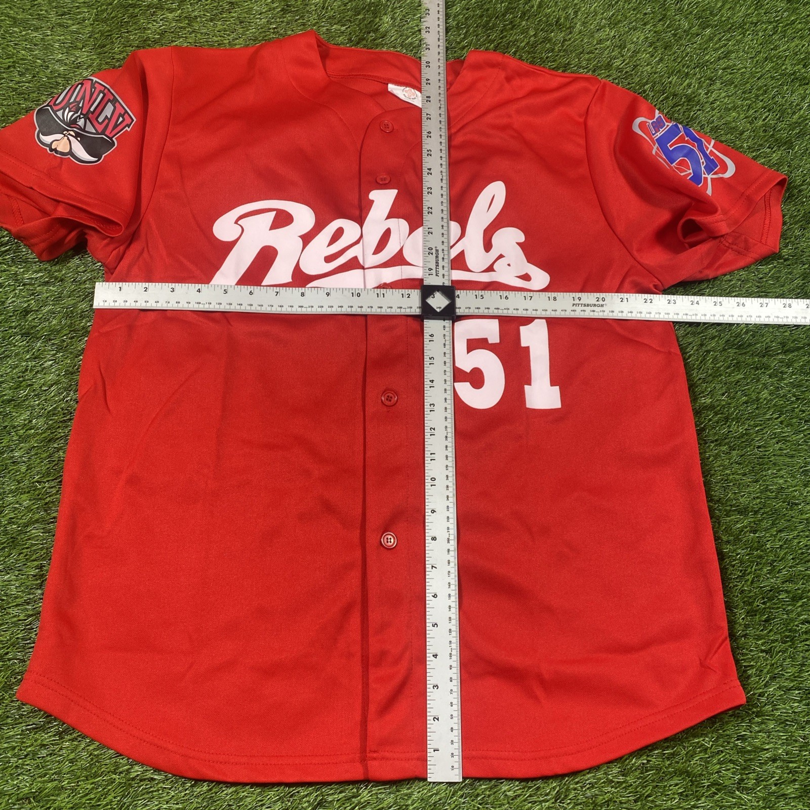 UNLV Rebels Baseball Jersey Mens Xl Red Ncaa #51 Stadium Issue