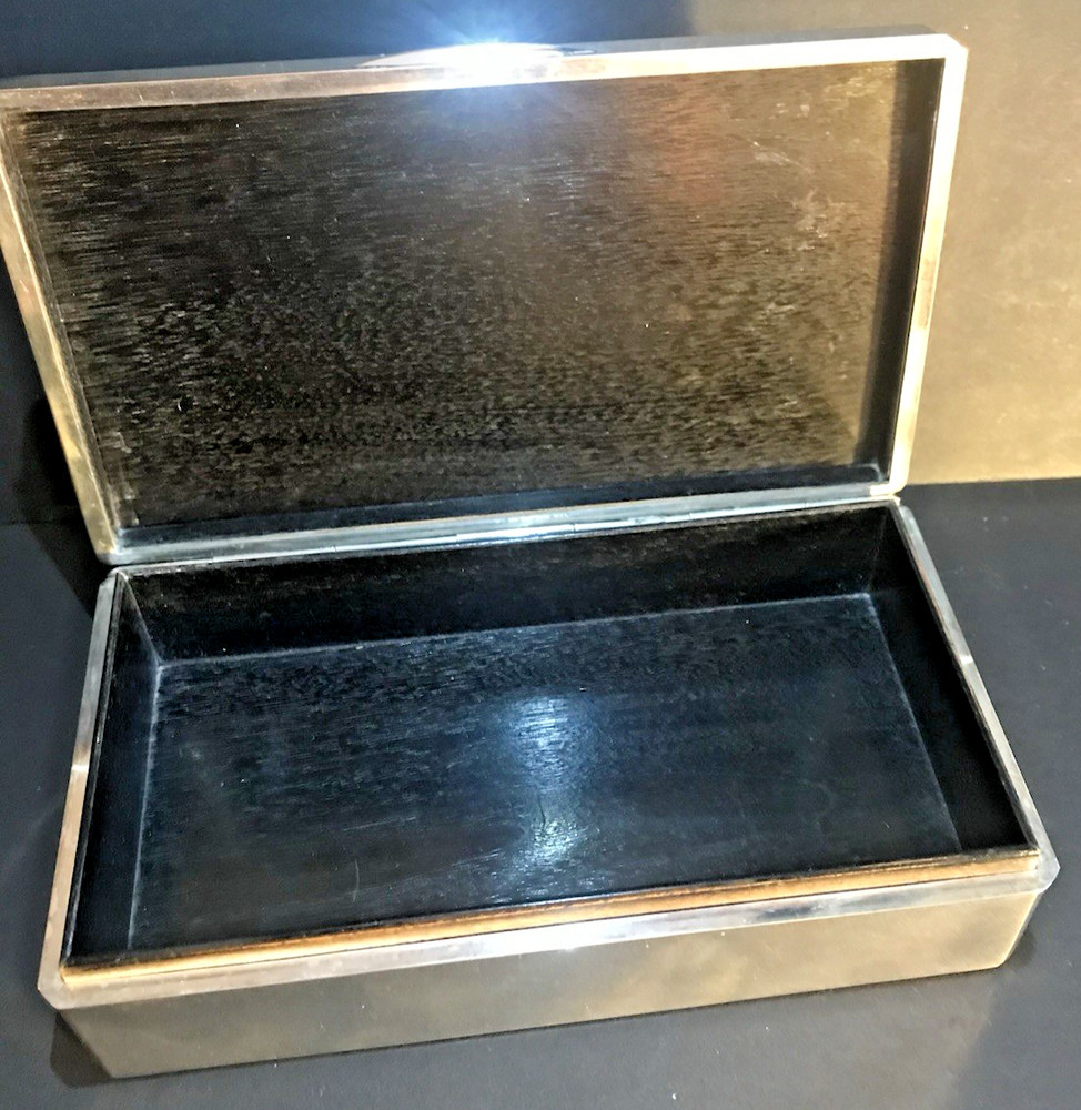 Antique 970 Silver Asian Cigarette Box