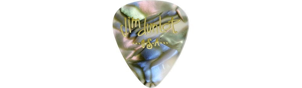 Dunlop Celluloid Classic Guitar Picks 1 Dozen Abalone Medium