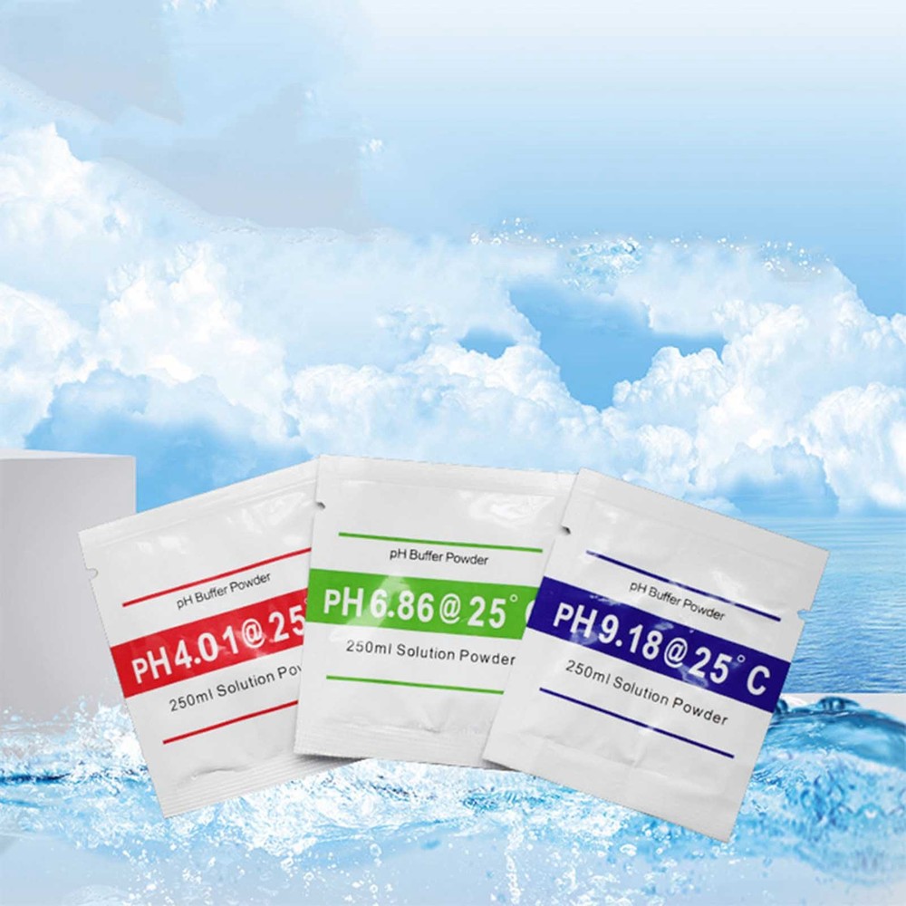 15 Pack pH Buffer Powder Calibration Solution 4.01 6.86 9.18 for Meter Tester
