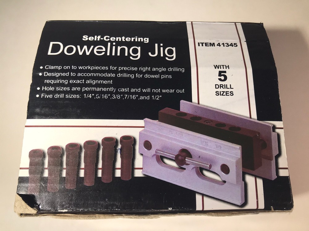 Self Centering Doweling Jig ~ 41345 ~ Precise Drilling Guide ~ Dowel Clamp Tool