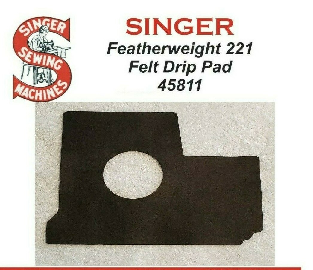 10 Singer Featherweight 221 Oil Drip Pad ~  Die Cut for exact fit  ~ 2.0mm thick