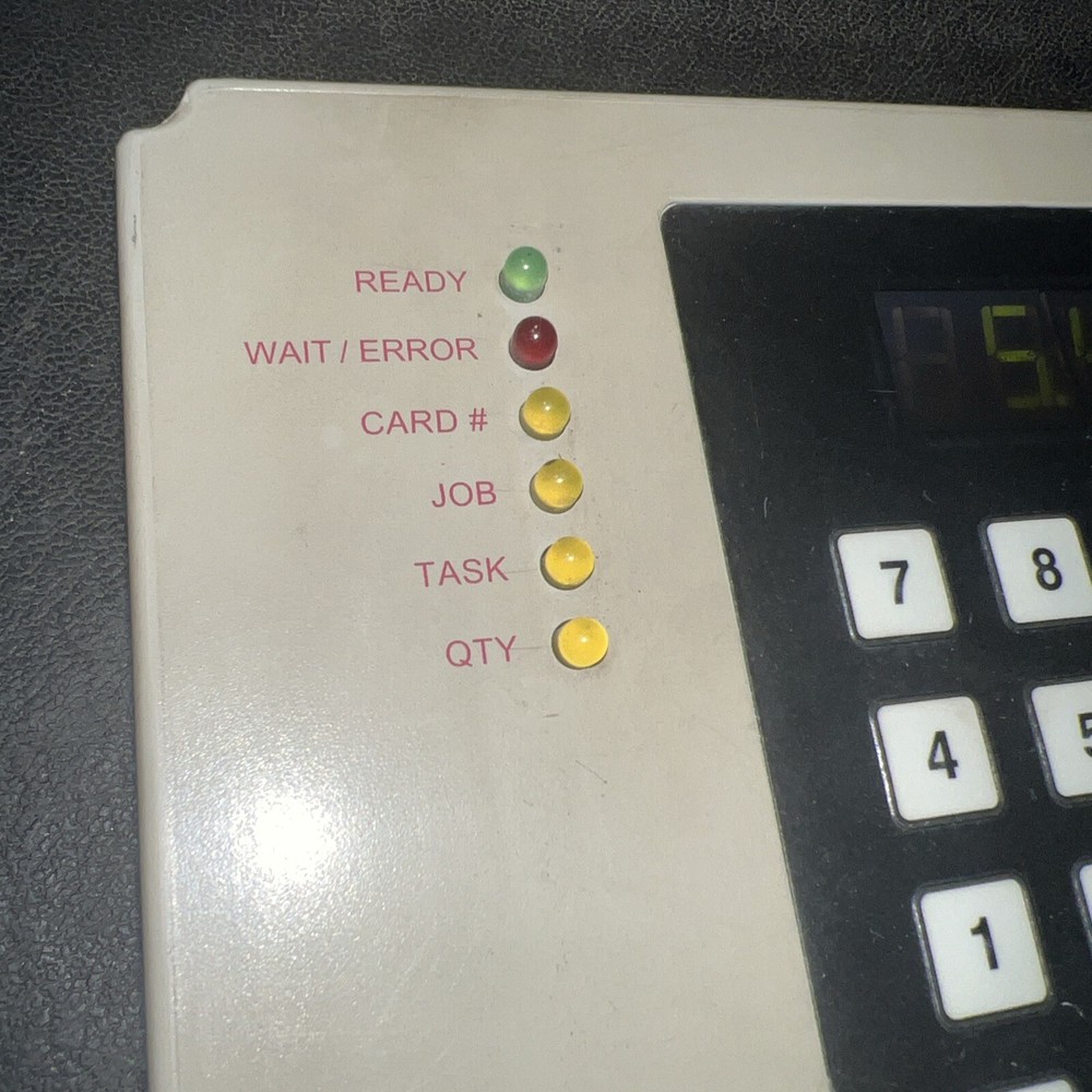 ETC MODEL 200 WORK TIME CLOCK CARD SWIPE JOB TRACKING SYSTEM WITH DISC INSTRUCT
