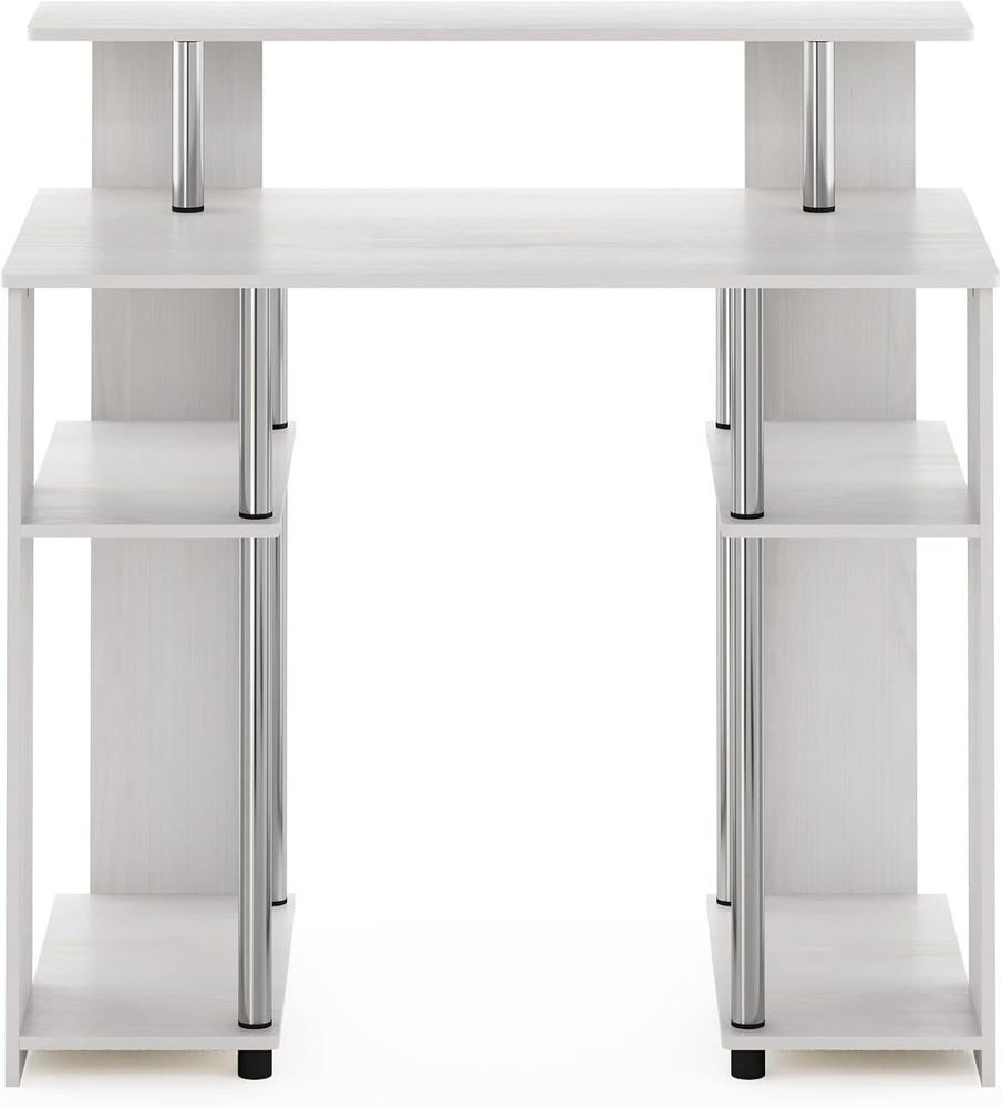 Simple Design Computer Writing Desk Sturdy Work Office Desks Table White Oak New
