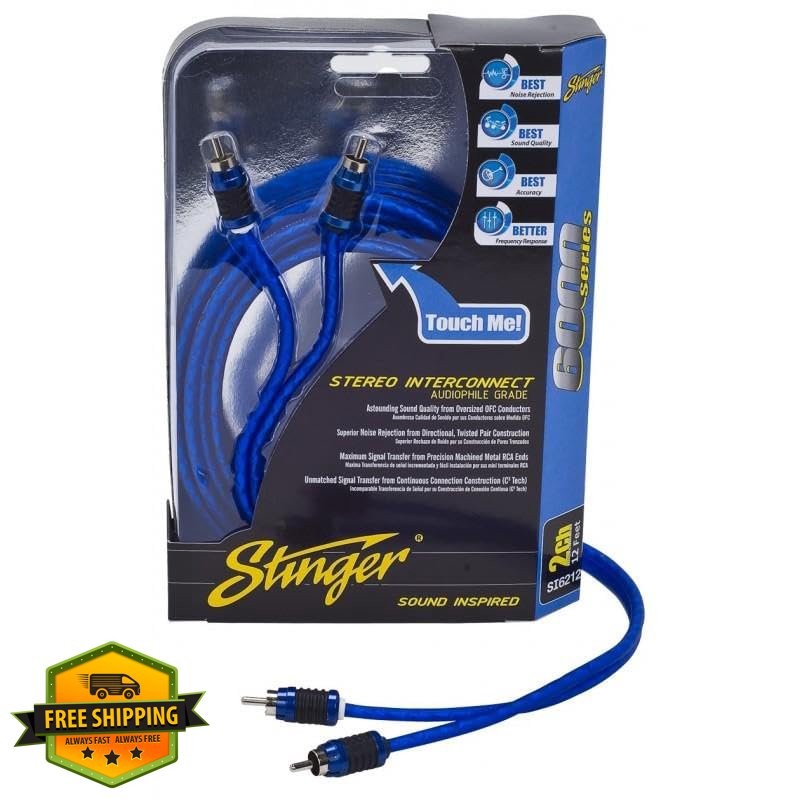 Stinger 17 Ft 2-Channel Hyper-Flex RCA Interconnect Cable