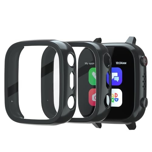 2Pack Screen Protector Compatible with Cosmo for Cosmo JrTrack 4&3 Black+Black