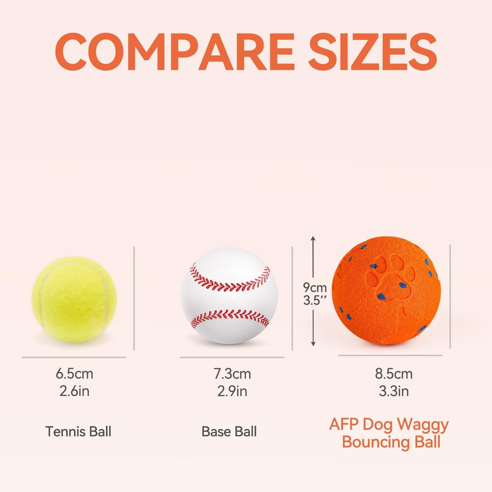 Interactive Dog Toy, Smart Moving Ball with 2 Play Modes, E-TPU Material, USB...