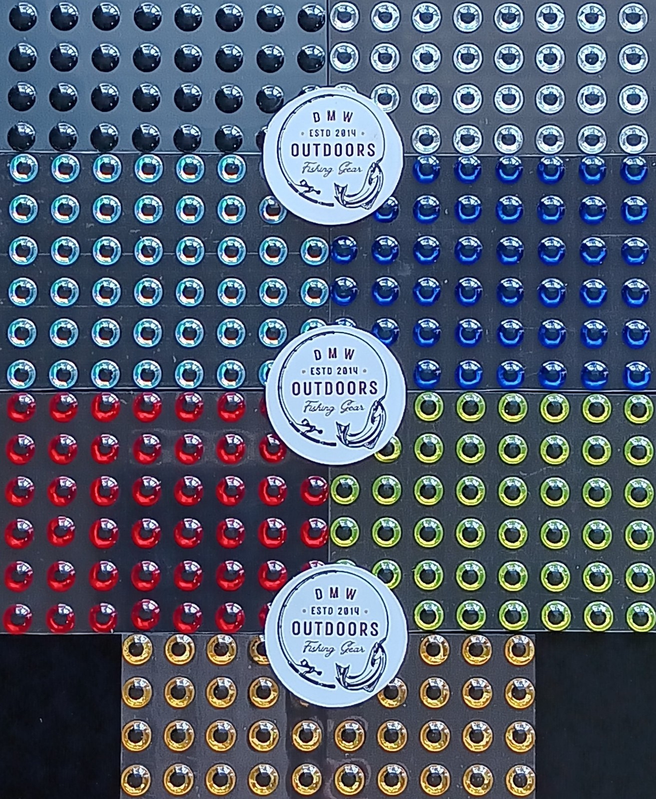 Holographic 3d Adhesive Fish Eyes, Multi Sizes & Colors Available, Fly Tying