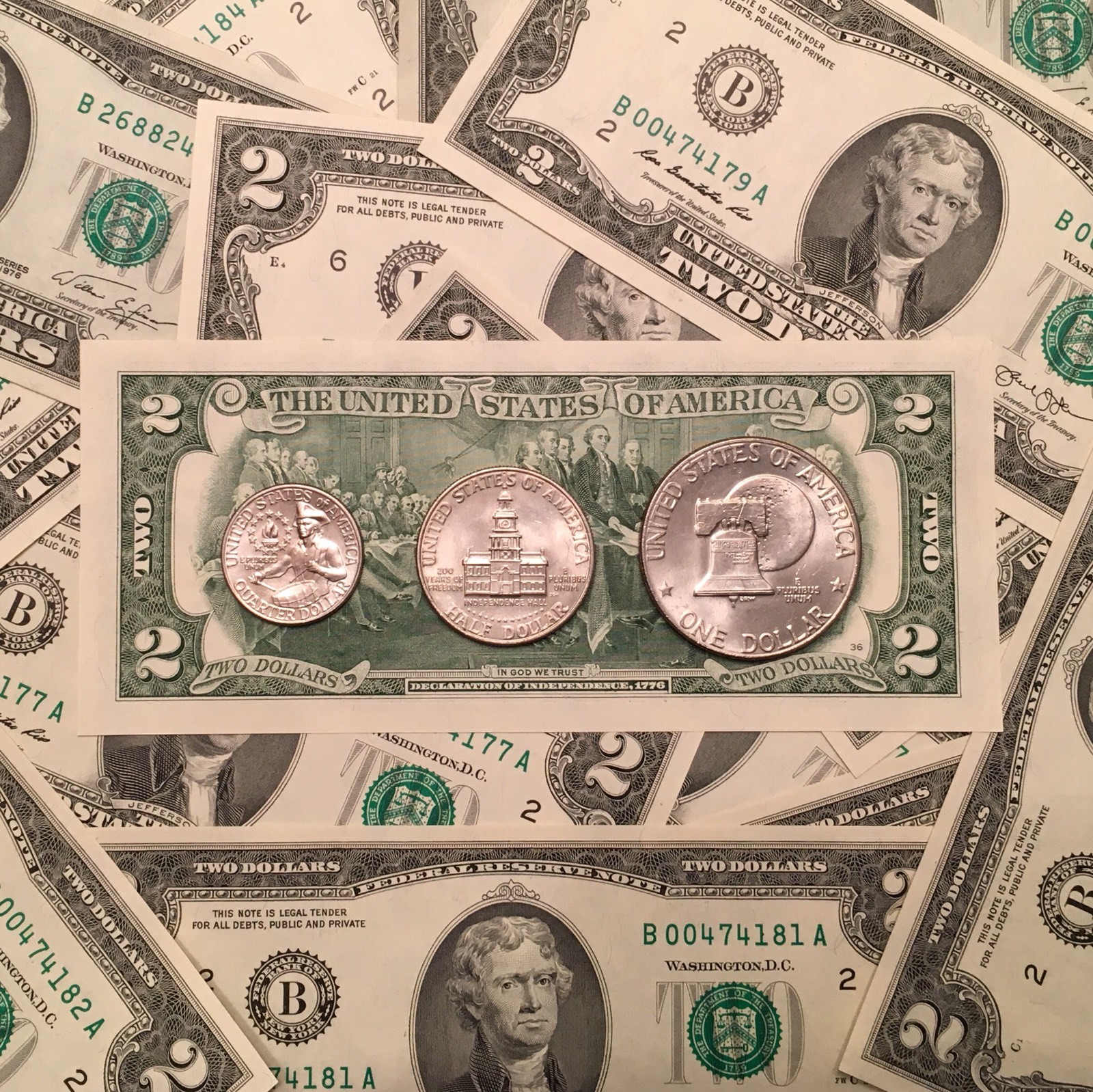 1776-1976 Bicentennial Coin & Currency Set