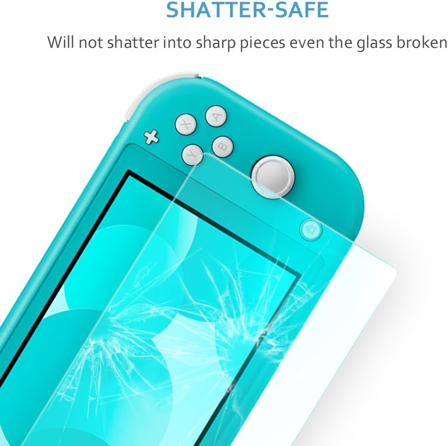 2 Pack Screen Protector Tempered Glass for Nintendo Switch Lite Model 2019 5.5",