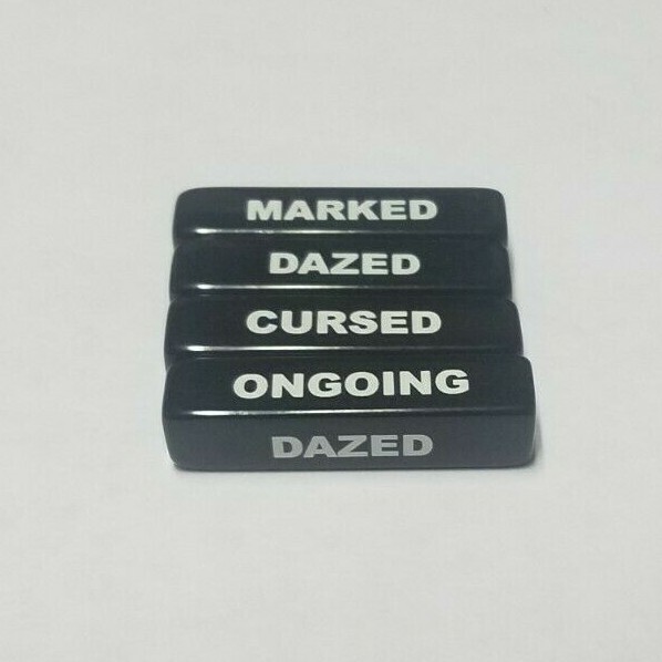 4x Status & Condition Markers for 4E Dungeons and Dragons / Fourth Edition