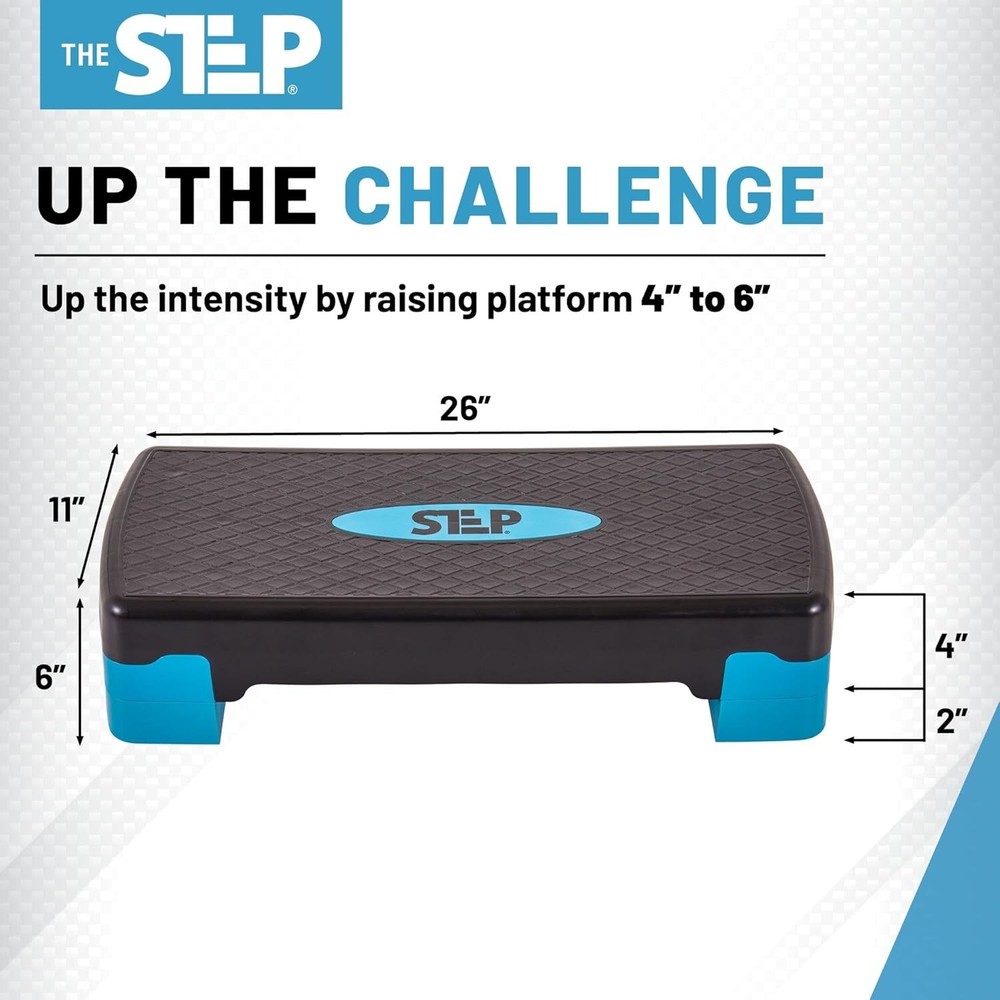 Adjustable Aerobic Step Platform for Home Workouts - Max 400 lbs Capacity