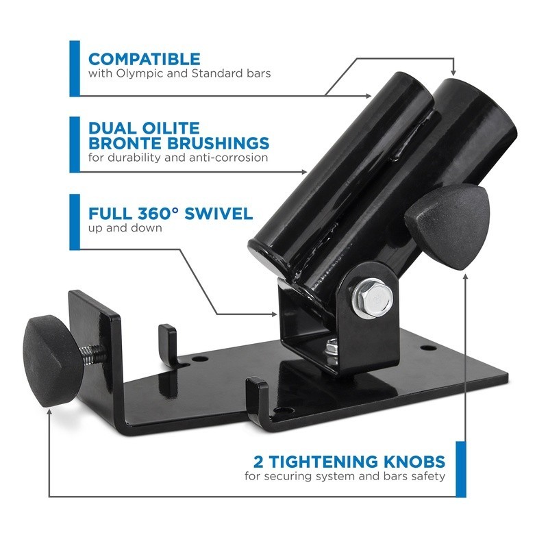 Double Landmine Platform Olympic Standard Bars Gym Exercise Attachment New