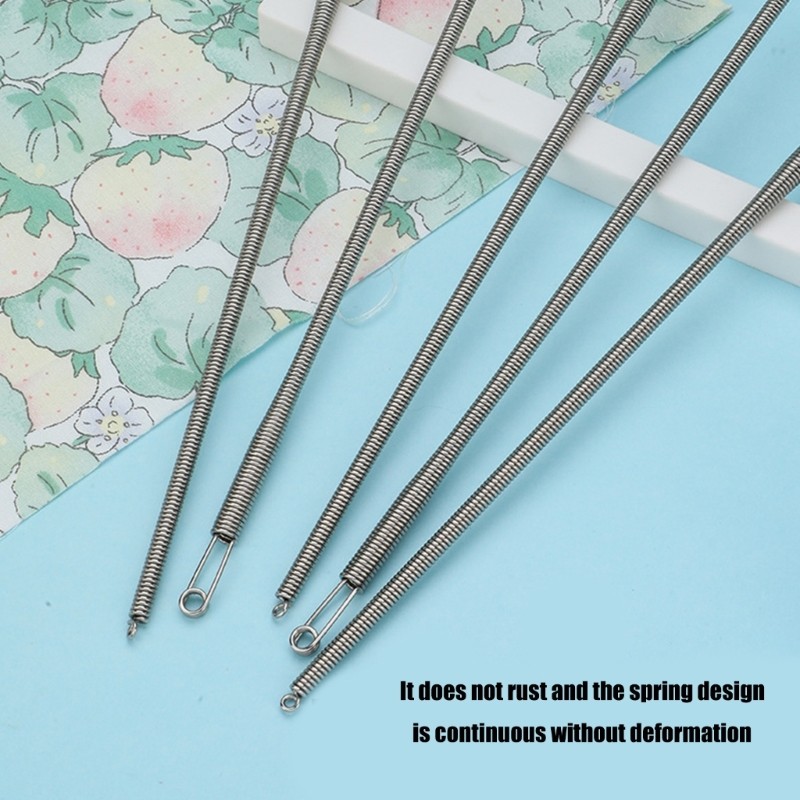 Pack of 10 Spring Drawstring Threader Stainless Steel Drawstring Threader