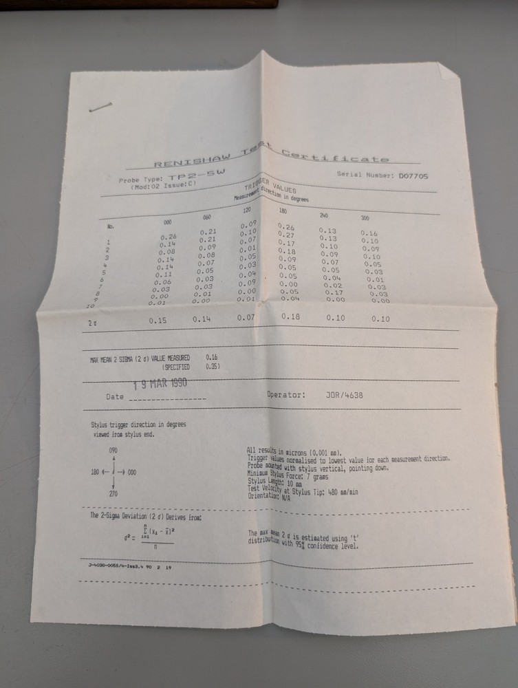 Genuine Renishaw CMM Touch Probe Disk Styli Ruby Tip Mixed Lot Datum Reference