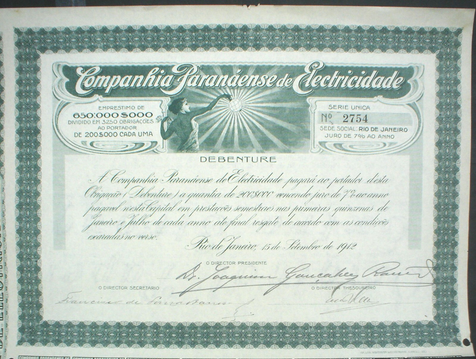 Brazil, Collection of 12 Bonds and Stocks 1885 - 1939, all are uncancelled