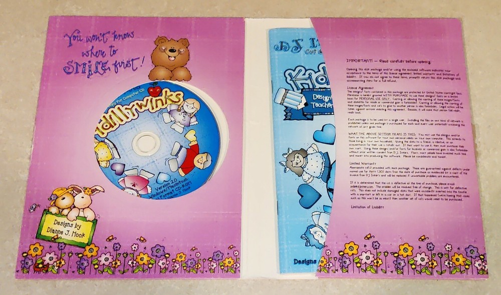 DJ Inkers Cut & Copy CD Rom Includes Booklet Kiddilywinks