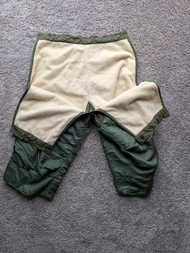 M-51 Arctic Trouser Liners, Medium Regular, 100% wool NOS