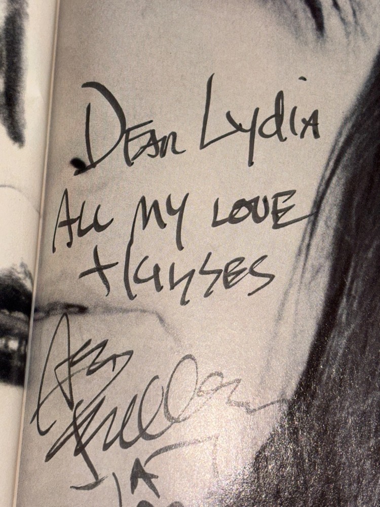 Kiss Ace Frehley Signed Guitar World to Lydia Criss Peter From Lydia's Auction