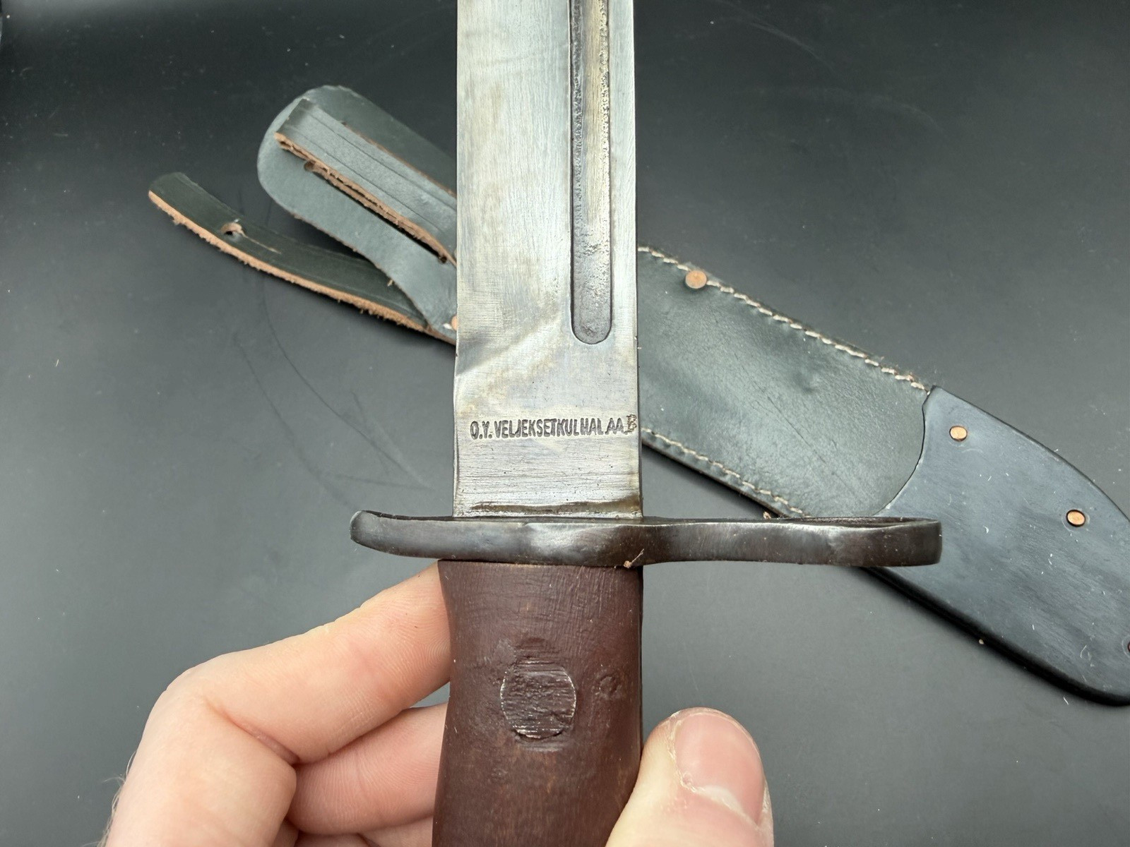 WWII WW2 Style Finnish M39 Mosin Nagant Reproduction Bayonet w/ Sheath!